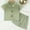 Green, variant on Swuxness Toddler 2-Piece Sleepwear Suits Short Sleeve Faux Silk Tops with Shorts Fall Winter Homewear