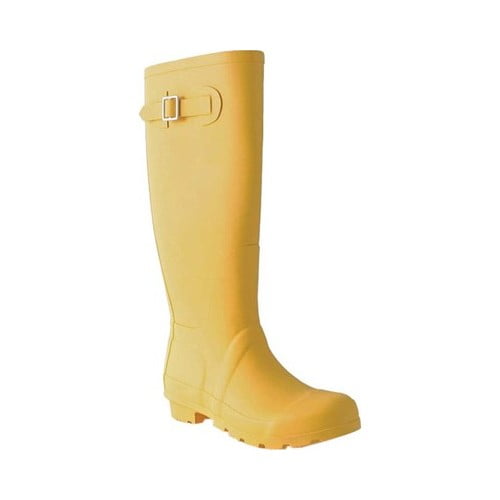 ladies yellow rain boots