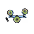 thumbnail image 1 of Ventilador Para Auto De 3 Cabezas Ajustables 360 Enchufe 12v Xtellar negro, 1 of 4