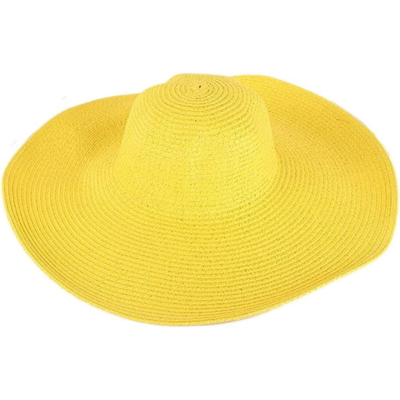 PIKADINGNIS Women Sun Hat Summer Straw Hat Floppy Beach Hat Wide Brim UV Protection Hats UPF 50