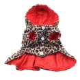 thumbnail image 2 of Cute Pet Dogs Leopard Costume Winter Dog Clothes Puppy Cotton Hoodie Clothes Warm Dog Coats & Jackets Chihuahua Pet Product, 2 of 4