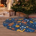 thumbnail image 6 of Yiaed Funny Steam Train Print Christmas Tree Skirt , Tree SkirtsTree Mat for Christmas Winter Holiday Indoor Decorations-48", 6 of 7