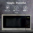thumbnail image 2 of Horno microondas Farberware de acero inoxidable de 1.1 pies cúbicos y 1000 W de potencia, 2 of 6