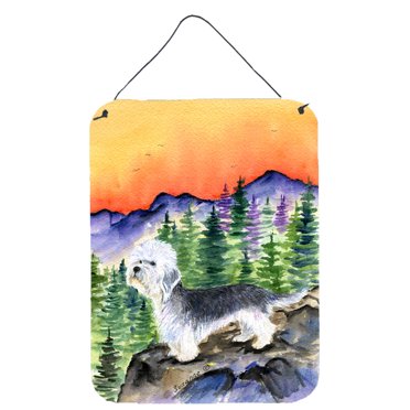 Caroline's Treasures SS8222DS1216 Dandie Dinmont Terrier Wall or Door Hanging Prints, 12x16, multicolor