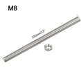 thumbnail image 2 of Unique Bargains 24Pack M8 x 330mm Fully Threaded Rod w 24Pack Hex Nuts, 1.25mm Pitch 304 Stainless Steel Right Hand Threaded Rod, 2 of 4