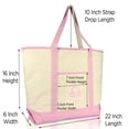 thumbnail image 3 of DALIX Zodiac Sign Tote Bag Horoscope Astrology - Libra Pink, 3 of 7