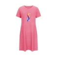 thumbnail image 5 of HaoXianJian Women's T-Shirt Nightgown Short Sleeve Sleepshirts Comfy Ladies Casual Cover Ups Nightdress, 5 of 7