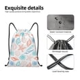 thumbnail image 6 of Kdxio Colorful Seashells1 Print Drawstring Backpack Bag,Waterproof Draw String Back Sack, Gym Drawstring Bags Swim Bag For Unisex, 6 of 9