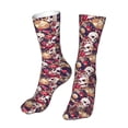 thumbnail image 6 of KLL Skull record artist Print Womens Crew Socks Athletic Middle Tube Long Socks Novelty Socks Gifts For Men, 6 of 7
