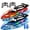 2 Batteries, variant on Tigozz 6th Anniversary Edition 2-Pack Remote Control Speedboats with 2.4GHz Pairing, Multicolor LED Lights and 4 Rechargeable Batteries, Kids Ages 6+