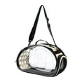 thumbnail image 1 of STARTIST Collapsible Soft Sided Pet Carriers Clear for Puppy Small Medium Dogs Hiking Gold S, 1 of 9