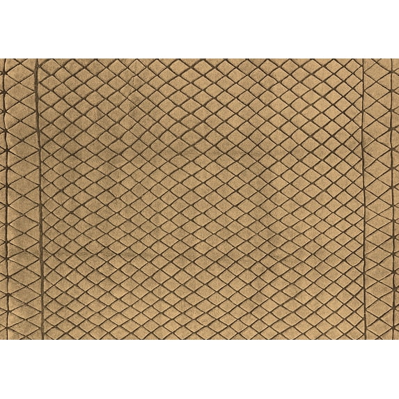 Ahgly Company Indoor Rectangle Oriental Brown Industrial Area Rugs, 7' x 10'