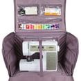 thumbnail image 2 of Everything Mary XXL 4 Wheel Collapsible Rolling Sewing Machine Storage Case, Purple Quilted, 2 of 11