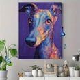 thumbnail image 4 of Colorful Abstract Dog Portrait Canvas Print, Modern Pet Wall Art for Living Room Bedroom Apartment, 4 of 8