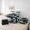 thumbnail image 5 of Feelyou Vintage Checkered Flag Twin Bedding Sets 7-Piece, Modern Sports Car Bedding Comforter Set, Teen Boy Girl Kid Reversible Sheet Sets, Lightweight Room Decor, 5 of 7