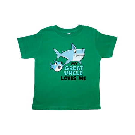 

Inktastic My Great Uncle Loves Me with Cute Sharks Gift Toddler Boy or Toddler Girl T-Shirt
