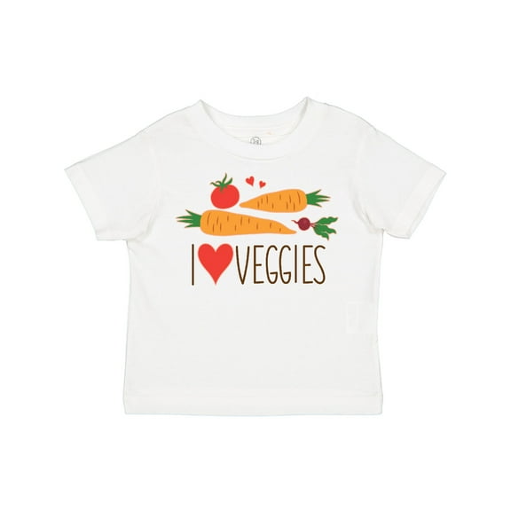 Inktastic I Love Heart Veggies Vegetables Healthy Food Boys or Girls Toddler T-Shirt