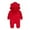 Red, variant on LIUJUNSHOP Baby Jumpsuit Bear Ear Hooded Thin Rompers Boys Girls Long Sleeve Onesie with Zipper Red 6-9 Months