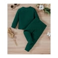 thumbnail image 3 of Licupiee Toddler Baby Boy Fall Winter Clothes 2T 3T 4T 5T Outfits Long Sleeve Knitted Cotton Tops Pants Clothes Set, 3 of 6