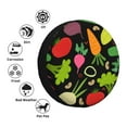 thumbnail image 4 of Yiaed Cartoon Vegetables Print Tire Wheel Cover, Waterproof Spare Tire Cover Fit for Jeep, Truck,Trailer, RV, SUV, Camper and Most Vehicle-15 inch, 4 of 6