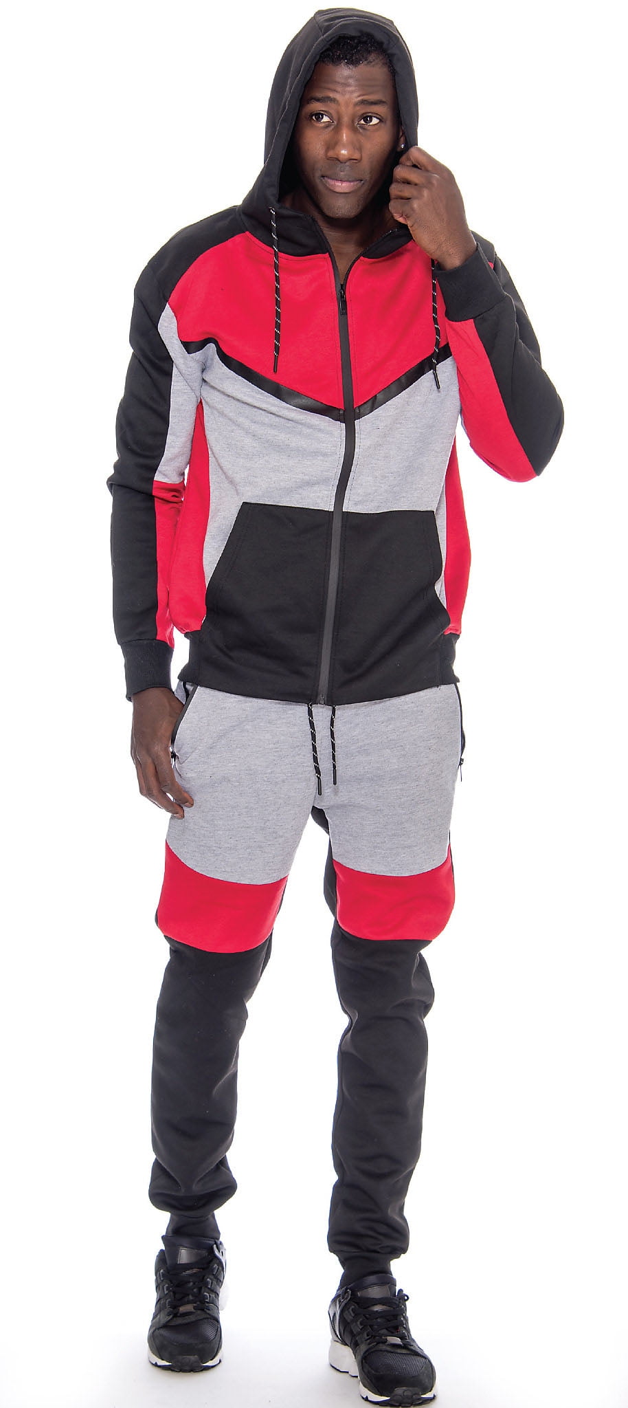 9 Crowns 9 Crowns Men's LightWeight Tech Sweat Suit Hoodie Pants Set