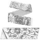 thumbnail image 5 of 2 cinturones de lentejuelas para vestir, anchos, elásticos, con hebilla para disfraz de los años 70 y 80, para Halloween, fiestas disco, para mujeres y niñas, color plateado., 5 of 6