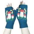 thumbnail image 4 of Winter European And American Warm Adult Women's Embroidered Knitted Wool Gloves, 4 of 4