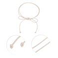 thumbnail image 4 of Unique Bargains 1 Pc Festival Wrap Belt Elegant Pure Leather Cord End Knot Adjustable Waist Cord for Women White, 4 of 5