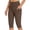 Coffee, variant on Women's High Waist Compression Workout Shorts, Tummy Control Knee Length Yoga Shorts with Side Pockets, Stretchy Athletic Biker Shorts for Running Gym Training Daily Wear Black S