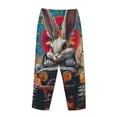 thumbnail image 3 of Lsque Vibrant Bunny Ride Print Women's Pajama Pants, Lounge Pant - Comfortable Home Wear,Elastic Waistband, Stylish Design-X-Large, 3 of 9