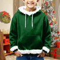 thumbnail image 2 of KAUOD Boys Fleece-Lined Hoodies Cotton Soft Christmas Pullover Sweatshirts Clothes Kids Fuzzy Warm Winter Coats with Pockets, 2 of 5