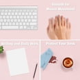 thumbnail image 5 of CoreLiving Pink Leather Desk Pad Protector, 23.6" x 11.8" Waterproof Office Desk Mat, Non-Slip Computer Mouse Pad for Keyboard and Laptop, Large Desktop Blotter Cover for Home Office, 5 of 8