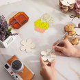 thumbnail image 5 of 30 Pack 4 Inch Wood Cupcake Crafts Unfinished Wood Birthday Cupcake Cutouts Wooden Cupcake Hanging Ornaments DIY Cupcake Craft Gift Tags for Home Party Decoration Craft Project, 5 of 5