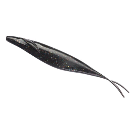 VKLU 6pcs Finesse Fishing Soft Bait Minnow Streamlined Fork-Tail Jerk Shad Natural Blue Silver Forage Bait for Crappie Panfish Trout
