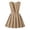 Khaki, variant on Girls' School Uniform V-Neck Jumper Dress Pleated Pull-on Scooter Skirt (Red 3-4 Years)