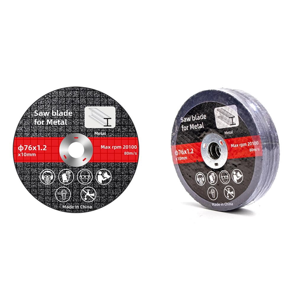 VONROC Lot De 12 Disques à Découper Métal - 125 X 1,2 X 22,2 Mm - Ultra Résistants Pour Acier & Inox - Compatibles Toutes Meuleuses 125 Mm