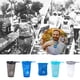 thumbnail image 5 of Yuarrent Botellas de agua blandas, cómodas y portátiles para actividades al aire libre, 200ml de alta capacidad Kits de desorden para acampar Blanco Luna Brillante 200ml, 5 of 6