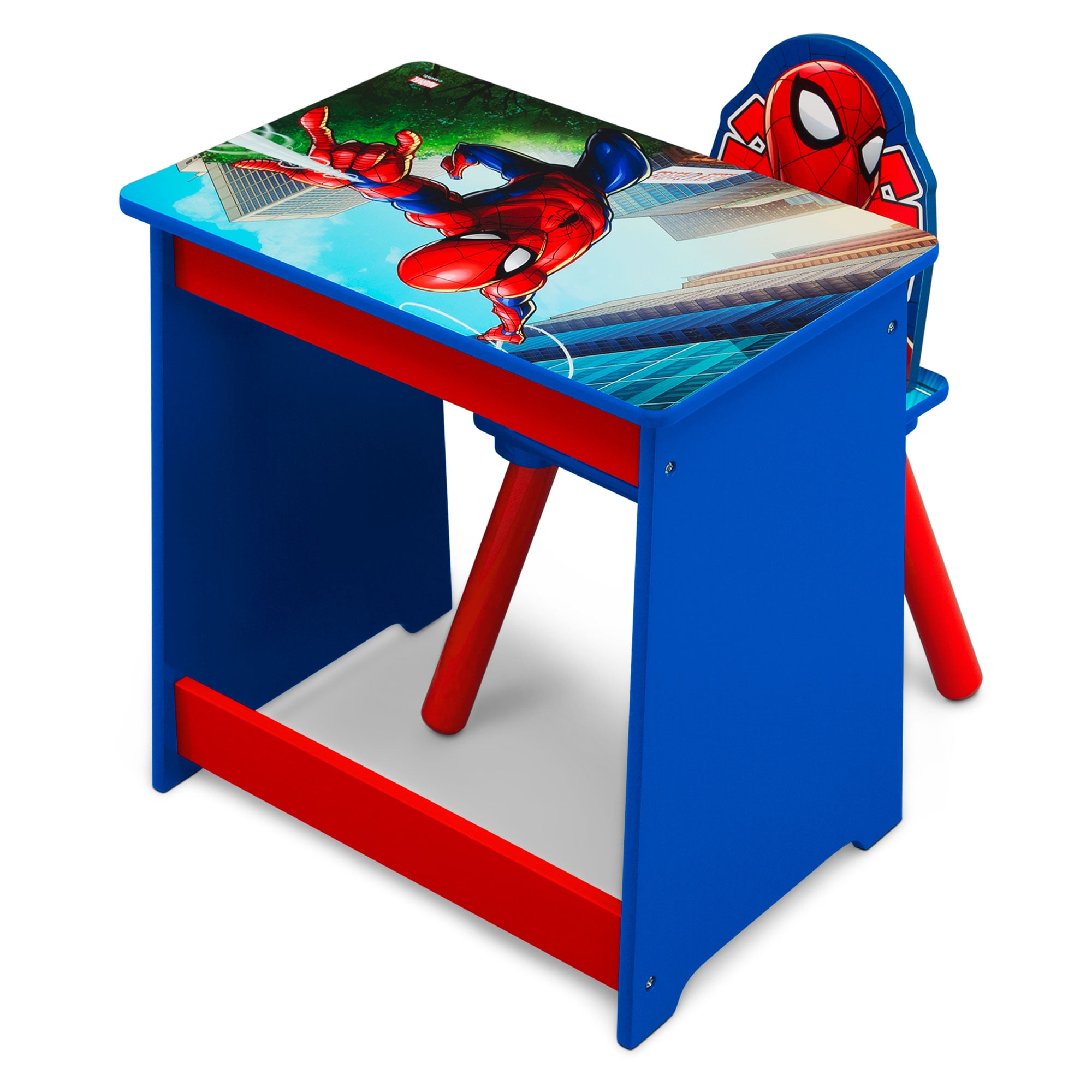 Classic Disney Marvel Spiderman Art Desk Set - Bundle with Spiderman Lap  Desk with Coloring Pages, Coloring Utensils, Stickers and More (Superhero