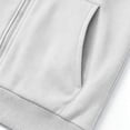 thumbnail image 3 of Qiyinn Men's Zip Up Hoodie Lightweight Baseball Raglan Hooded Sweatshirt, 3 of 3