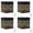 Black-4PCS, variant on HAHUT Decorative Solar Mandala Lights, Waterproof Metal Solar Powered Outdoor Deck Step Wall Lights, Mandala Theme LED Fence Light for Garden Post Patio Backyard Yard Decor