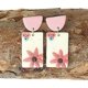 thumbnail image 3 of Handmade Polymer Clay Cute Flower Drop Earrings Daisy Sunflower Pink Petal Dangle Earrings for Women Girls Summer Holiday Boho Jewelry - -, 3 of 3