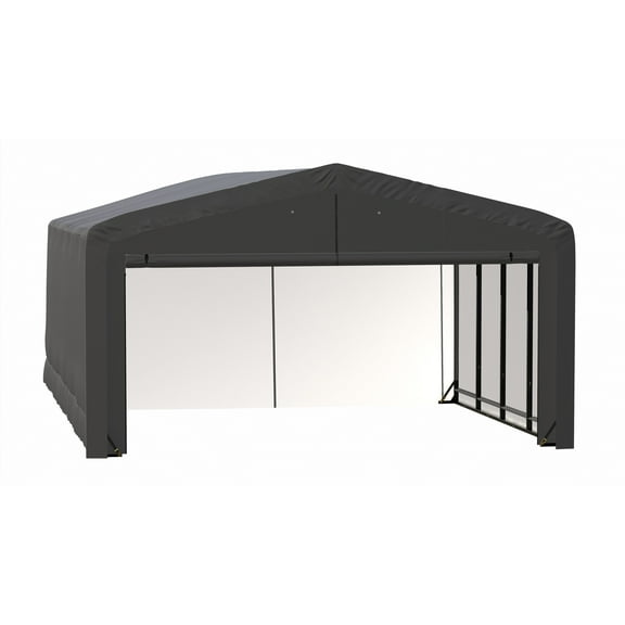 ShelterLogic ShelterTube 20 x 32 x 12 ft Grey Wind And Snow-Load Rated Garage