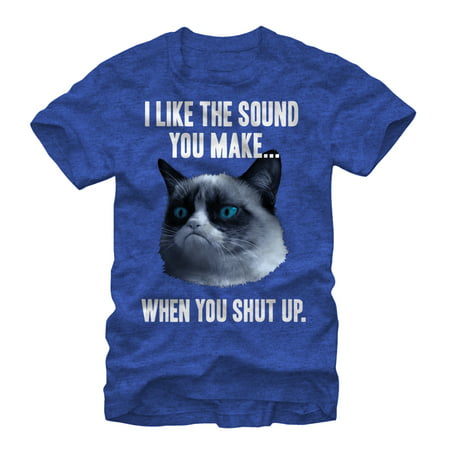 Grumpy Cat Men's Shut Up T-Shirt (Best Grumpy Cat Memes)