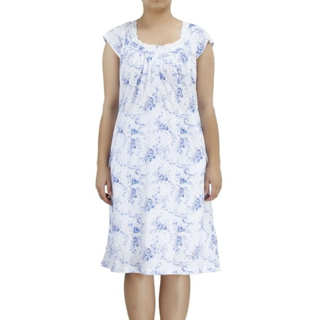 

Ezi Women s Plus Cotton-rich Short Sleeve Darling Nightgown