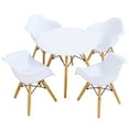 thumbnail image 3 of Patiojoy Children Table & 4 Chairs Set Solid Construction 5 PCS Dining Table Toddler, 3 of 9