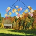 thumbnail image 2 of Woodstock Wind Chimes Asli Arts® Collection, Autumn Leaves Capiz Chime, 14'' Wind Chime C721, 2 of 5
