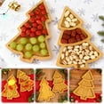 thumbnail image 2 of Christmas Tree Serving Tray Platter, Wood Xmas Tree Shaped Platters, Wooden Serving Dish Cutting Board, Platter Tray for Cheese Food Fruit Party, 2 of 9