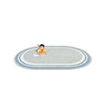 thumbnail image 4 of Joy Carpets Cozy Corner 3'10" x 5'4" Indoor Oval Area Rug in Color Light Blue, 4 of 5