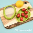 thumbnail image 3 of 4pcs Fruit Vegetable Storage Box Sealed Versatile Silicone Refrigerator Container for Avocado Onion Tomato, 3 of 4