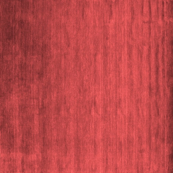 Ahgly Company Indoor Square Abstract Red Contemporary Area Rugs, 7' Square